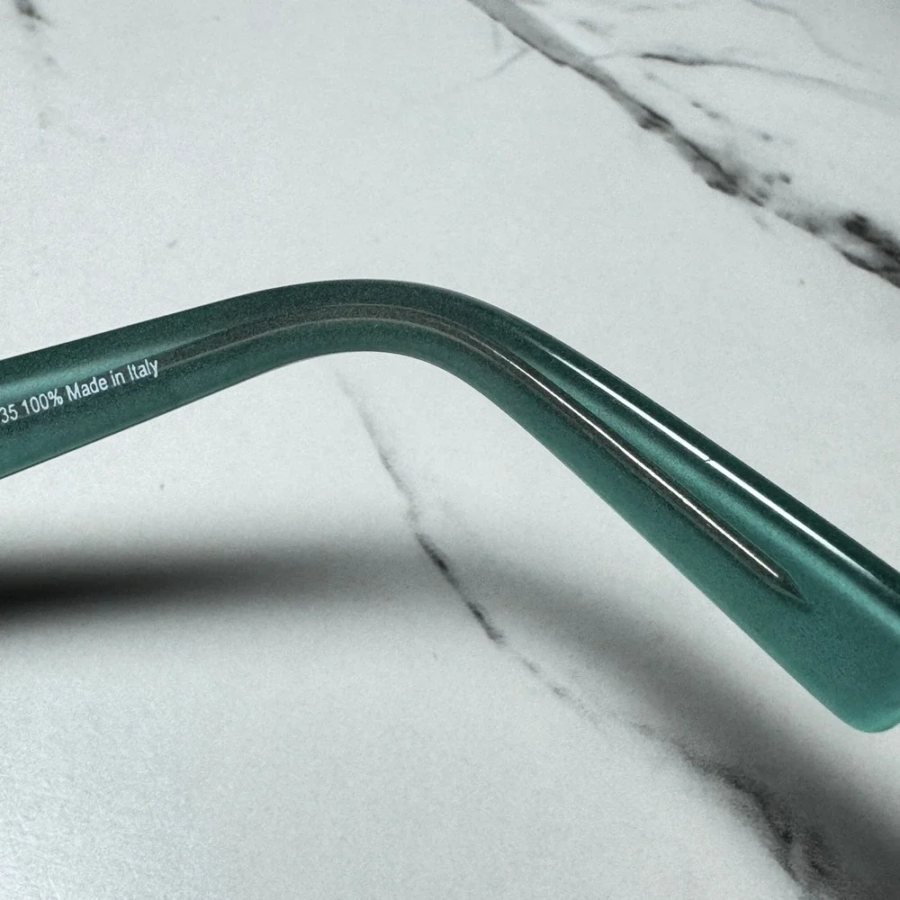 Maui Jim MJ219 Punchbowl Black Teal Rectangular Eyeglass Sunglasses Frames Italy